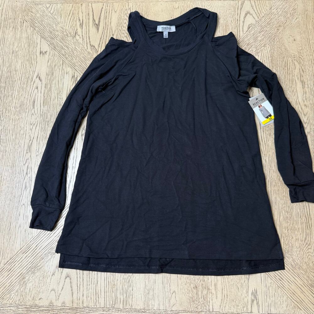 NWT Reaction Kenneth Cole Medium Cold Shoulder Top New